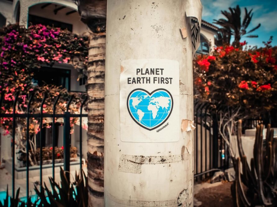 8CLICKS| a sticker on a pole