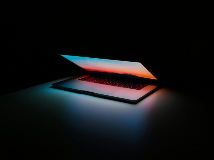 8CLICKS| a laptop with a screen on