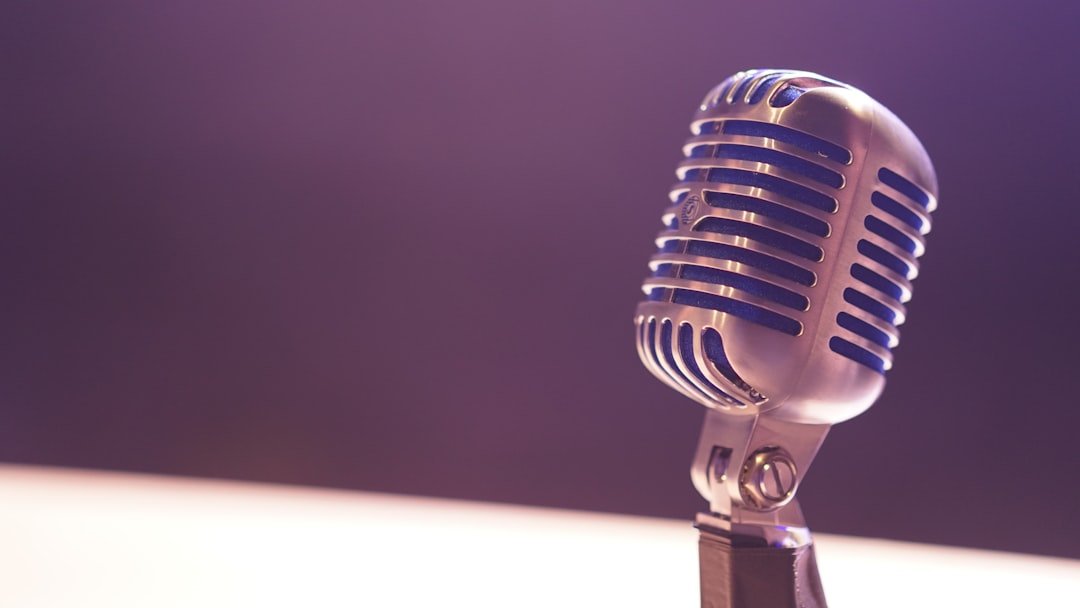 a close up of a microphone