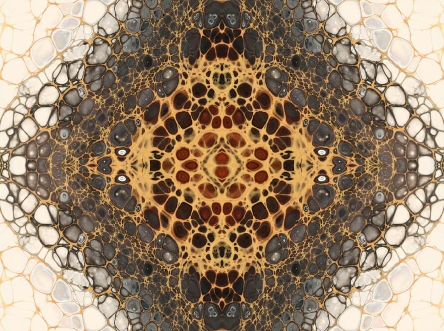 a close up of a pattern