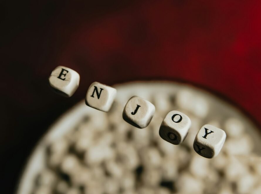 a close up of some dice