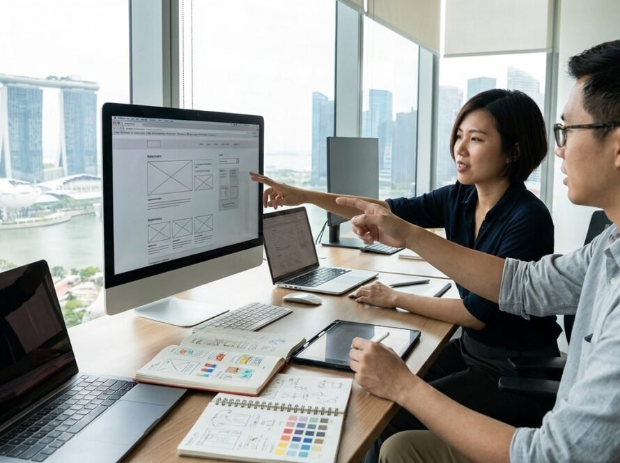 Photo web design Singapore