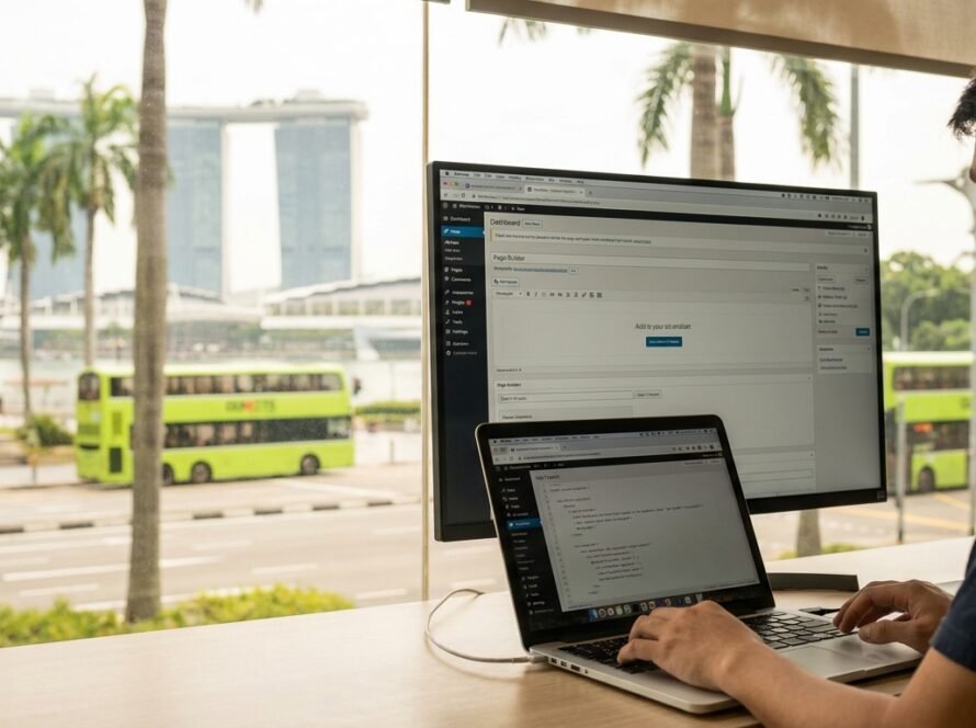 Photo WordPress website Singapore
