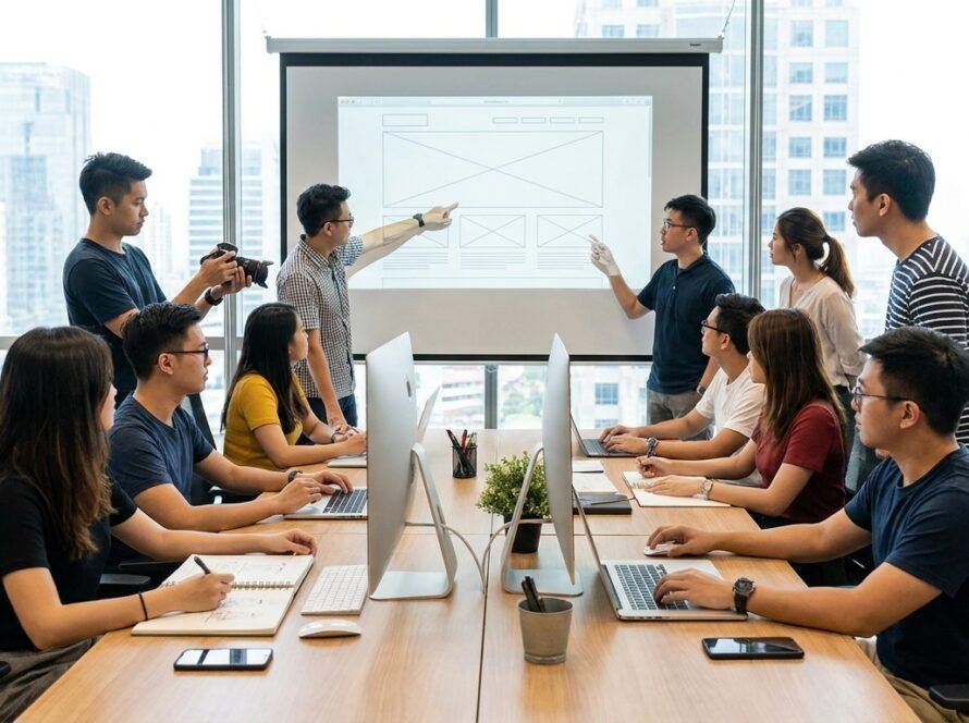 Photo web design agency Singapore