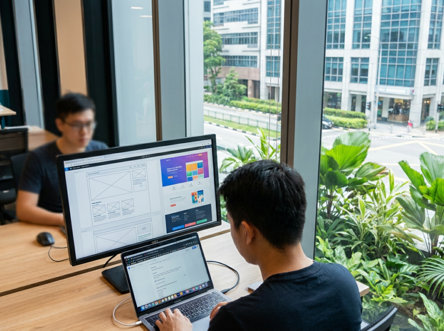 Photo web design Singapore