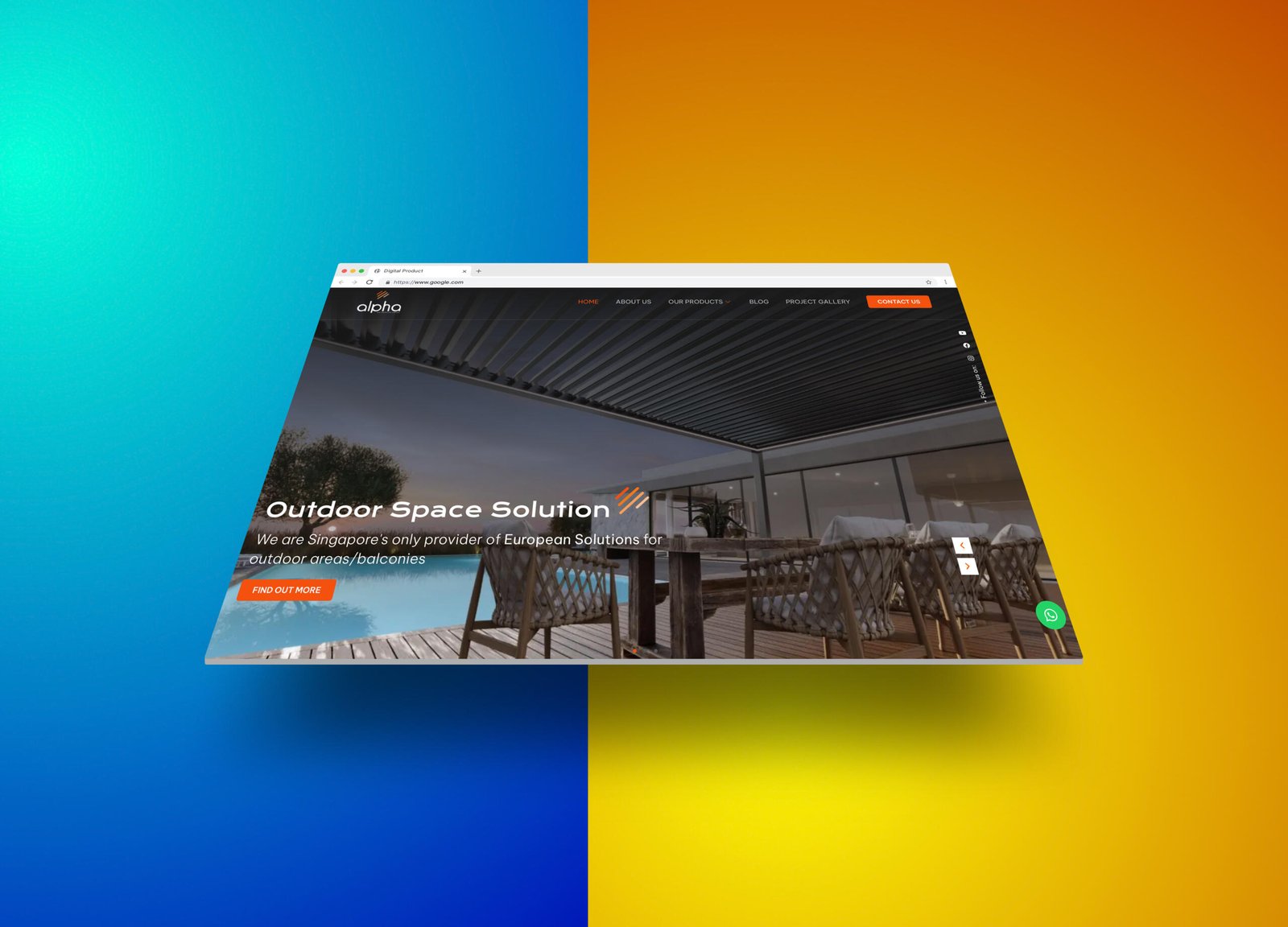 Alpha Shading website homepage