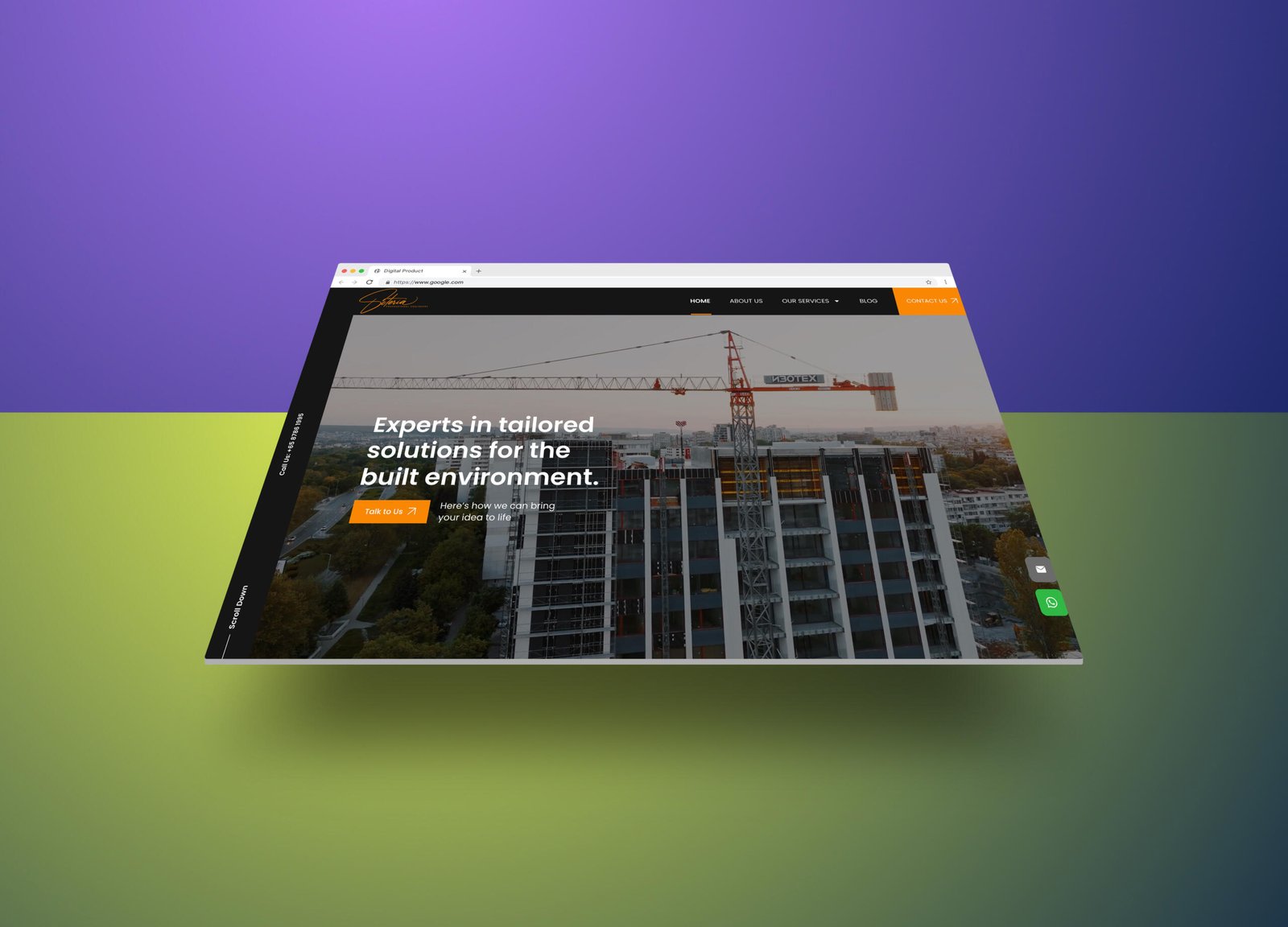 Soteria website homepage