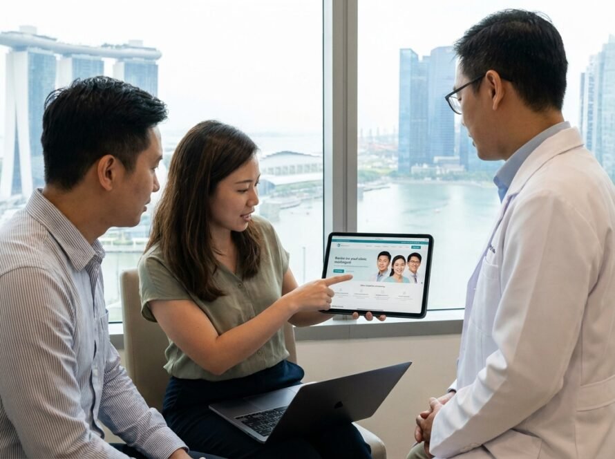 Photo healthcare clinic website design Singapore