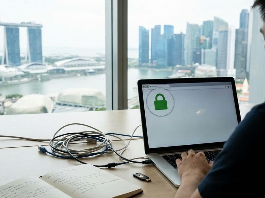 Photo SSL certificate Singapore website security